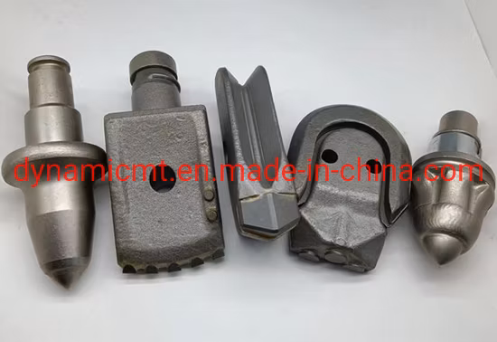 Soldadura de barril de núcleo en bloques, cucharón, cortador plano, dientes de taladro